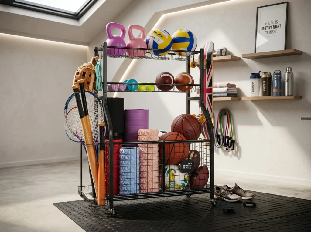 garage ball organizer