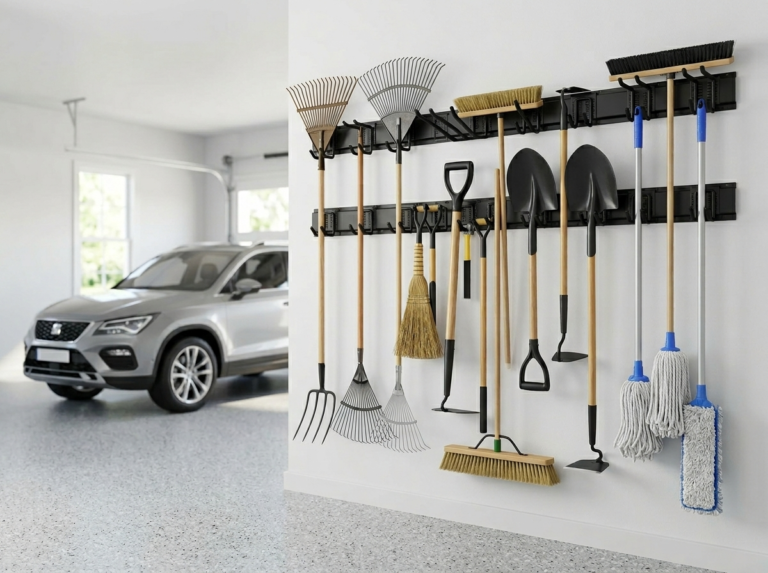 garden tool organizer garage