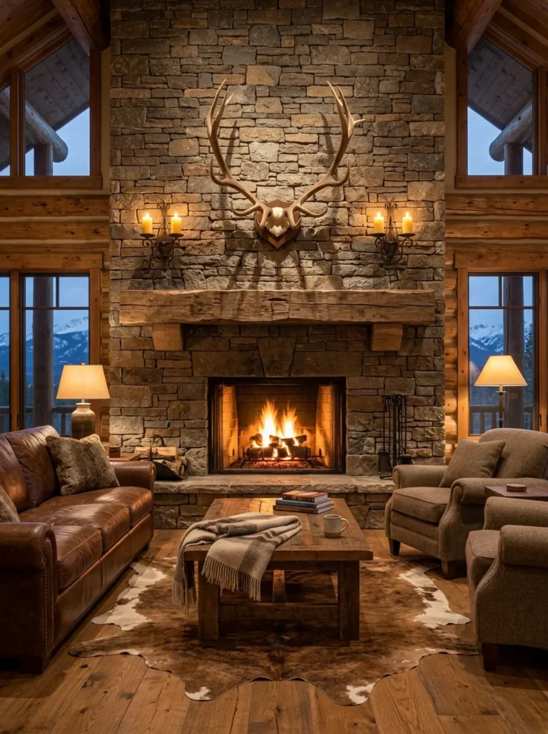 living room fireplace wall decor ideas
