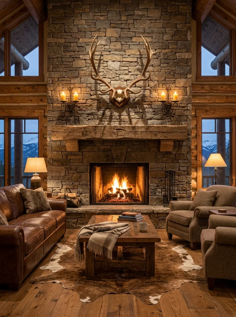 living room fireplace wall decor ideas