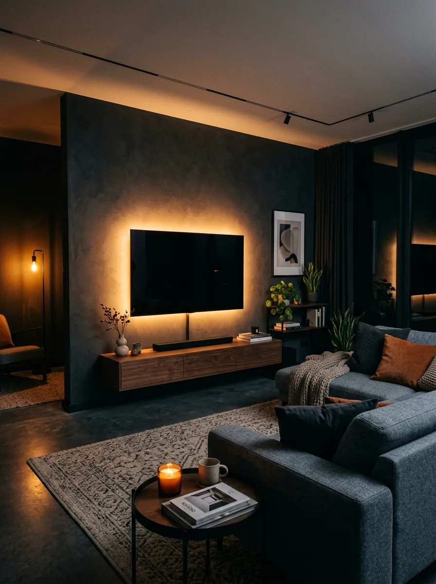 living room wall decor ideas with tv