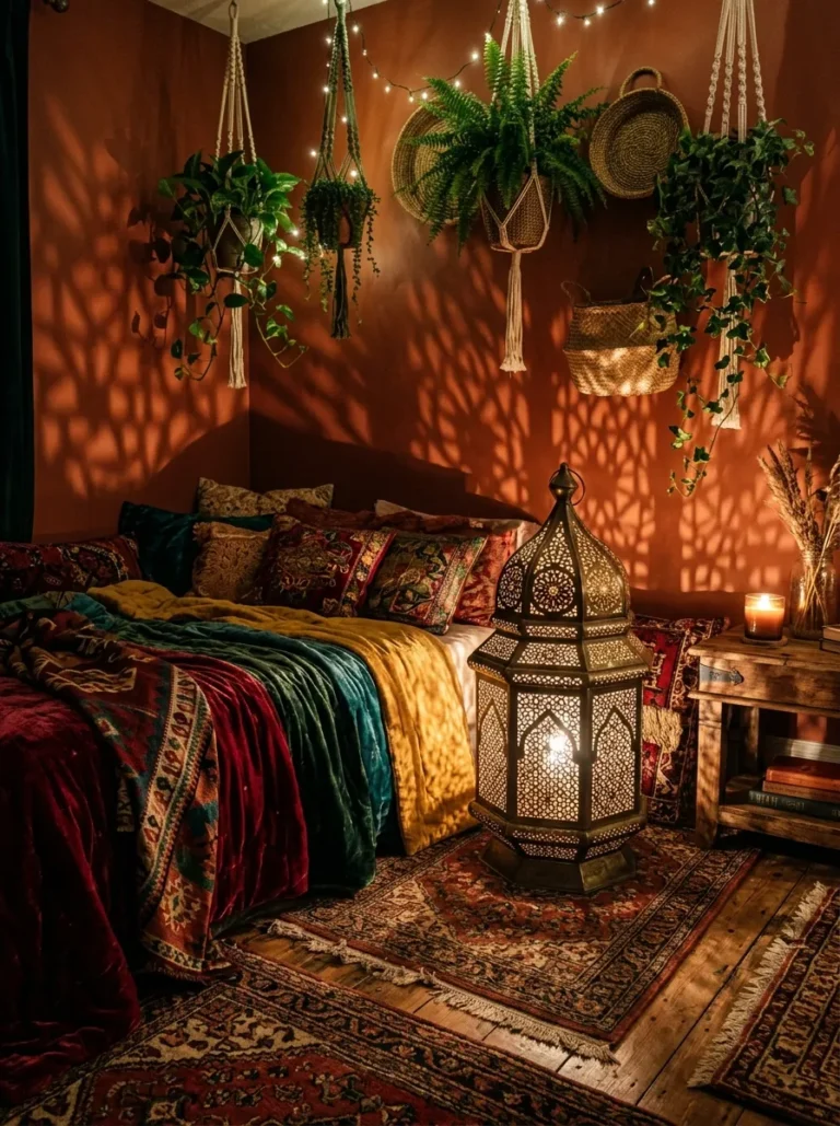 boho bedroom lighting ideas