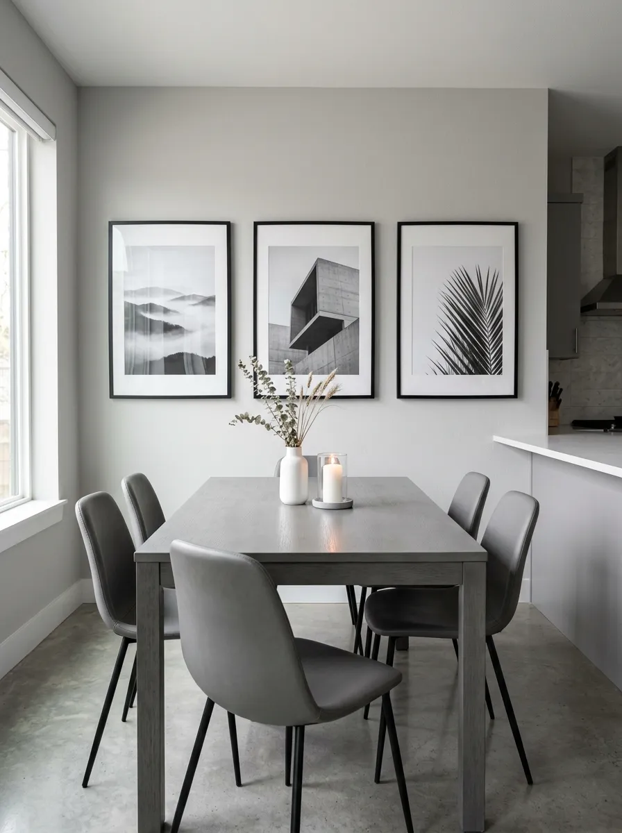 grey kitchen table decor ideas