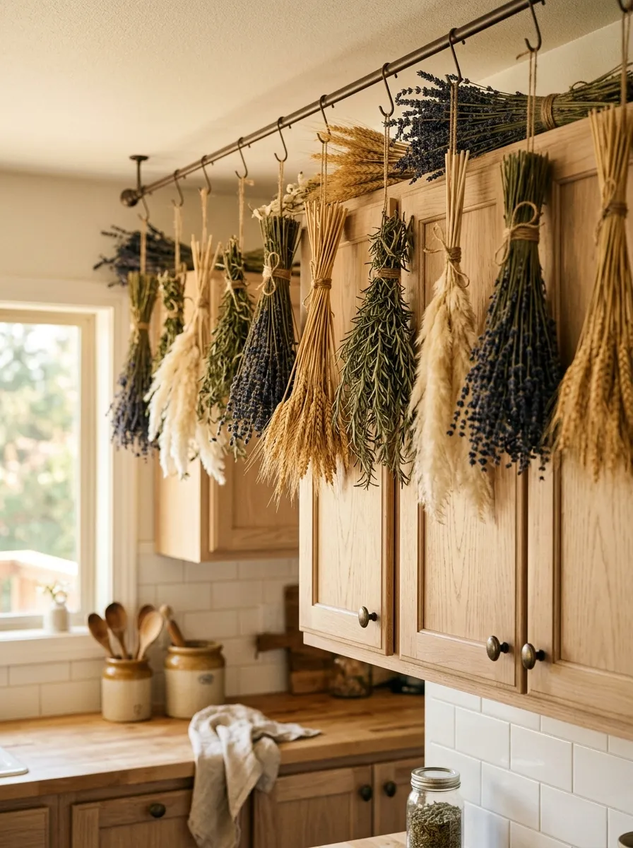 above kitchen cabinet decor ideas farmhouse