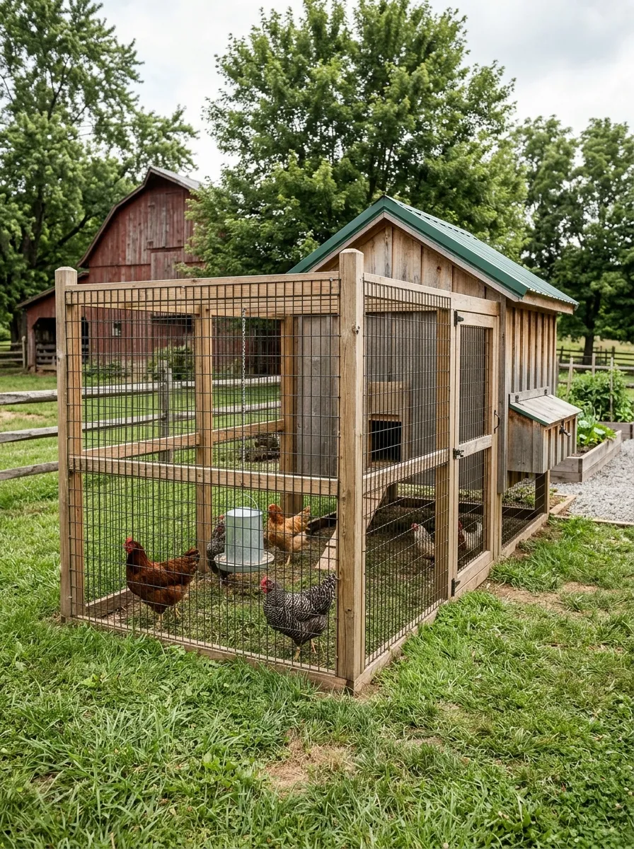chicken coop fence ideas