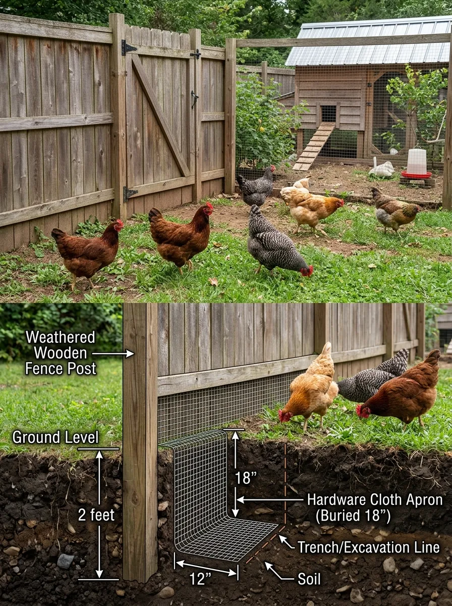 fence ideas for chickens