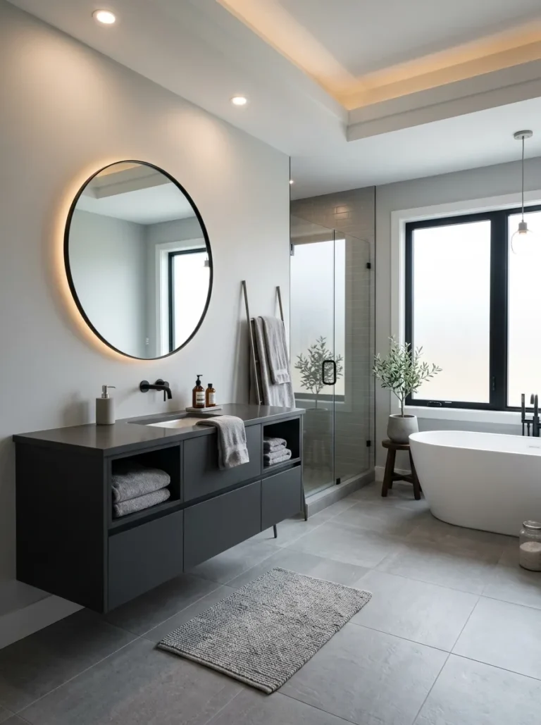 grey bathroom ideas modern