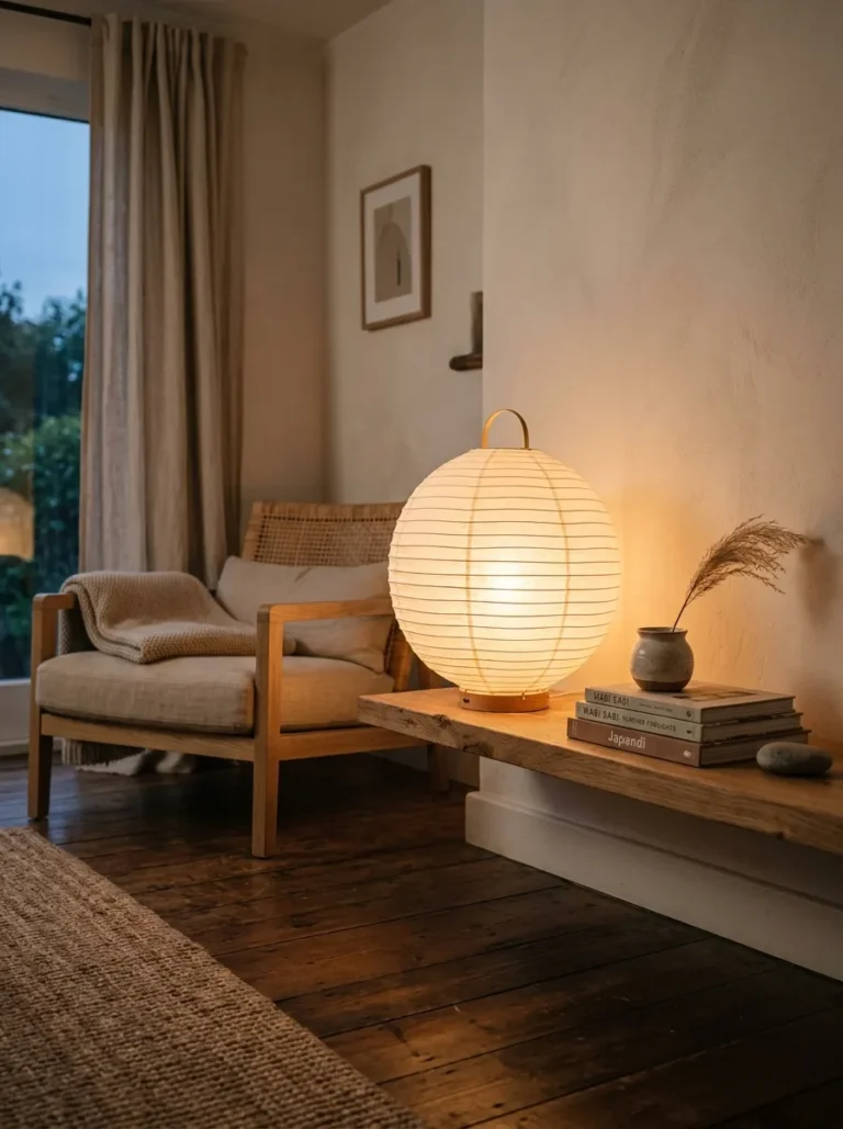 japandi lamp living room