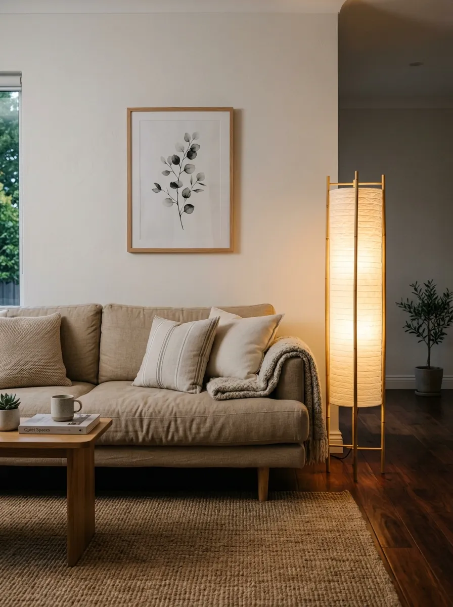japandi sofa living room