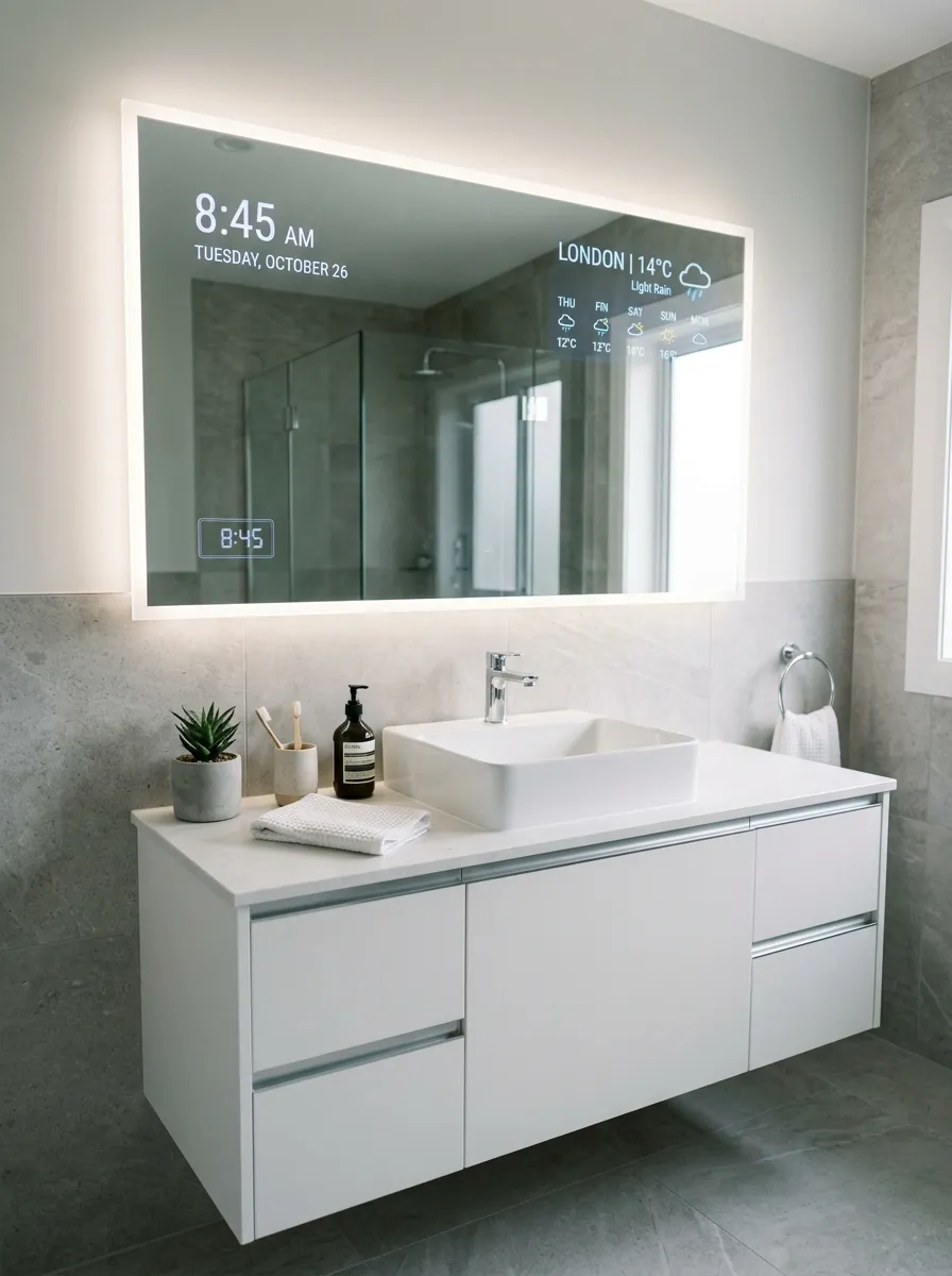 large bathroom mirror ideas