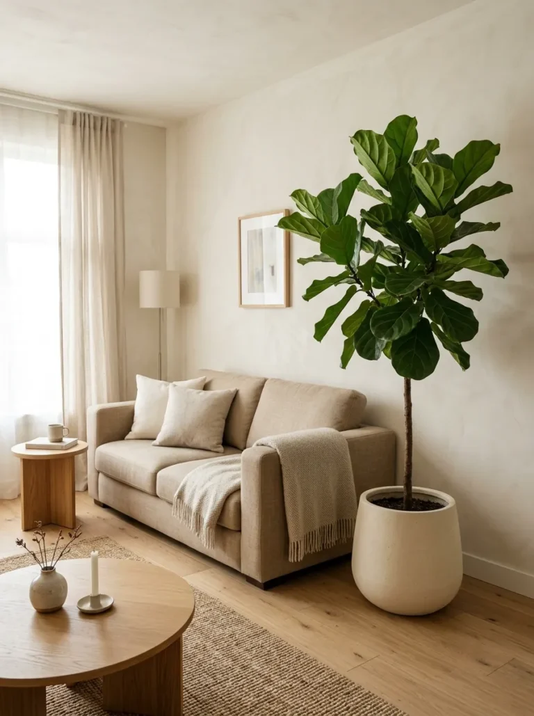 small japandi living room