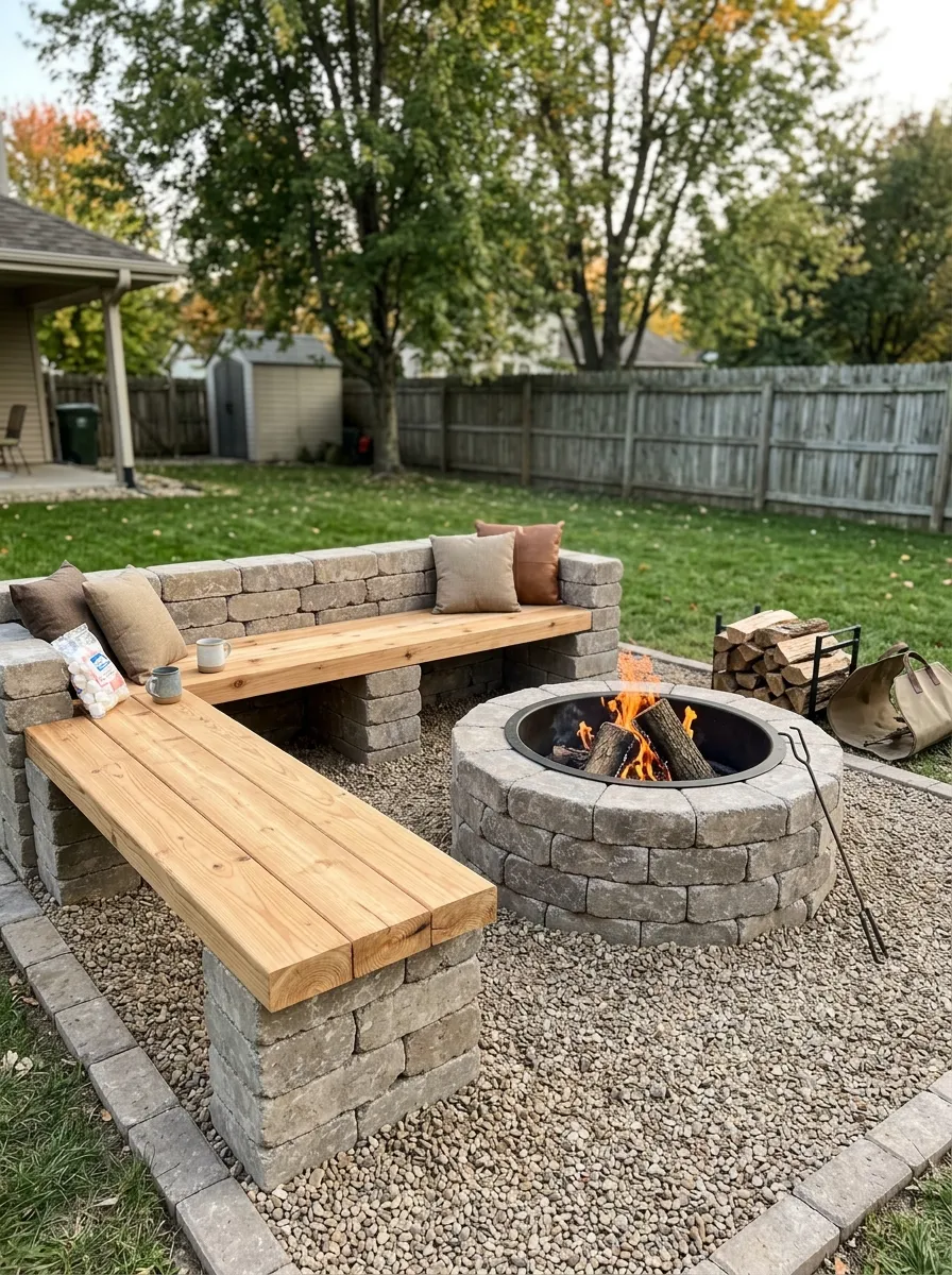 DIY fire pit ideas backyard