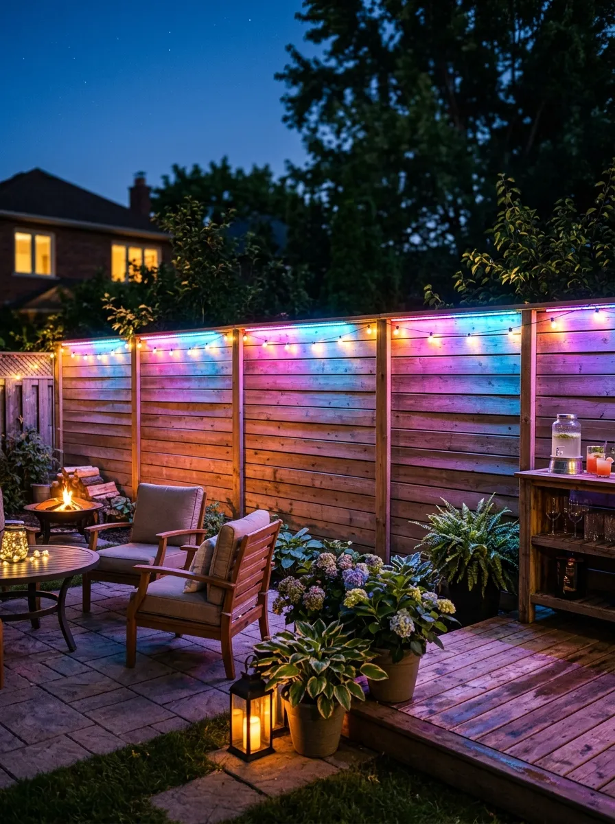 LED fence light ideas