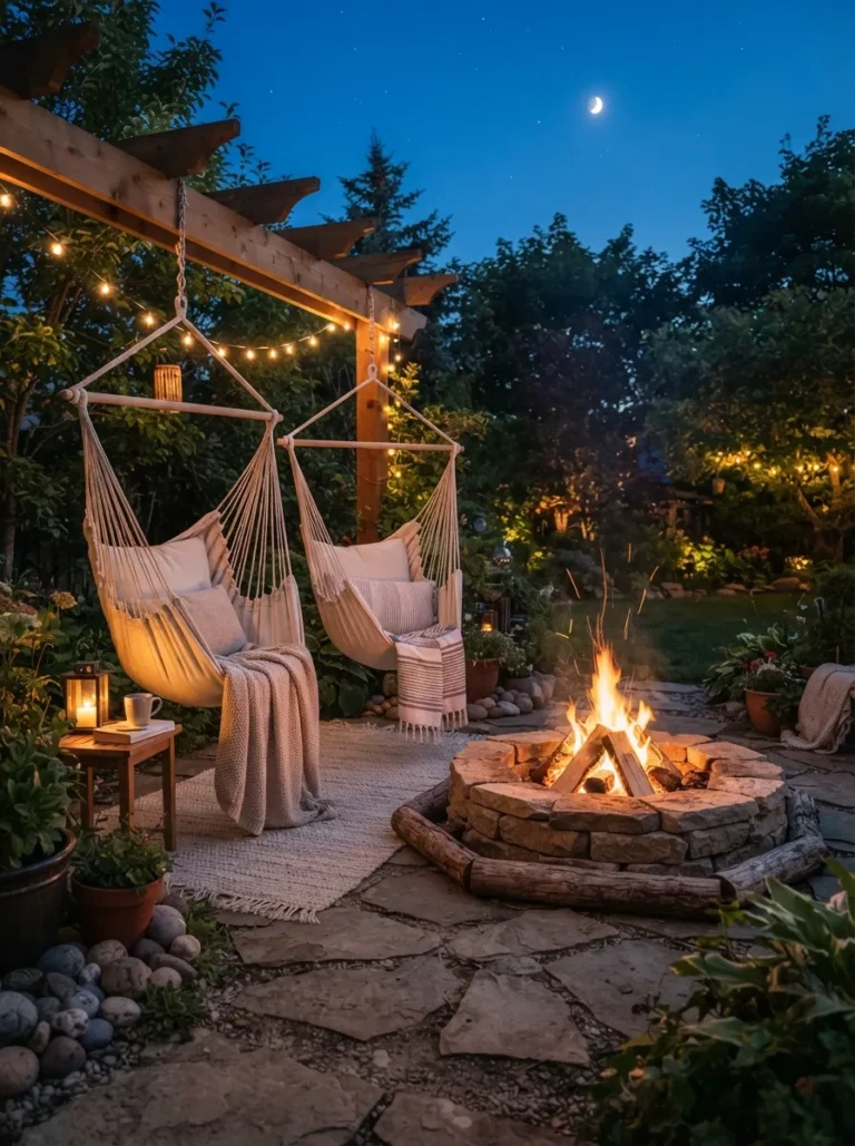 backyard fire pit seating ideas