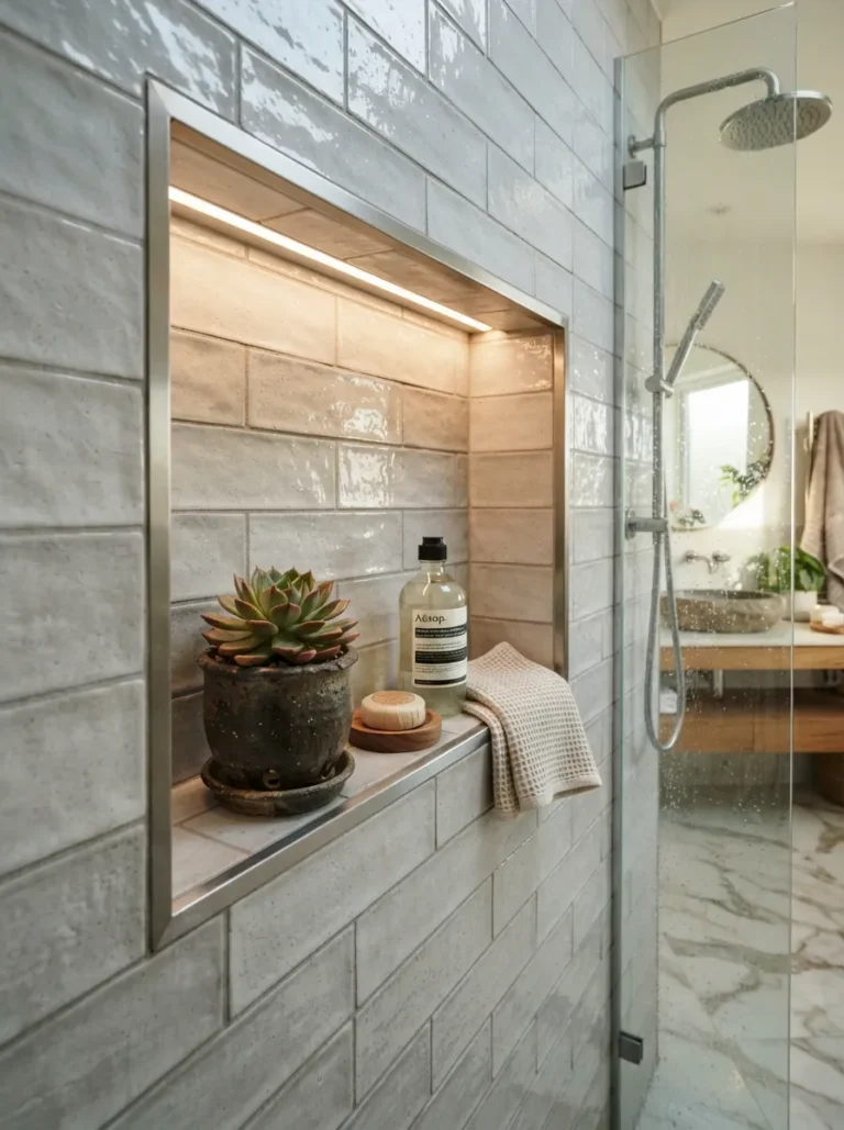bathroom plant shelf ideas