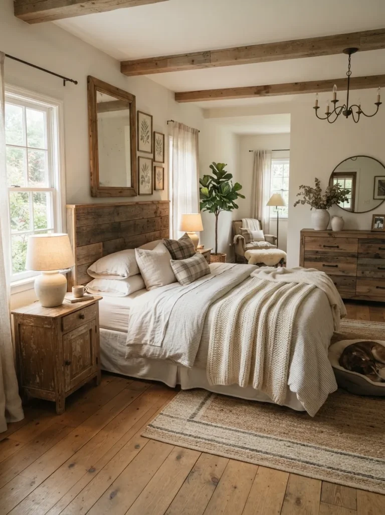 cozy farmhouse bedroom ideas