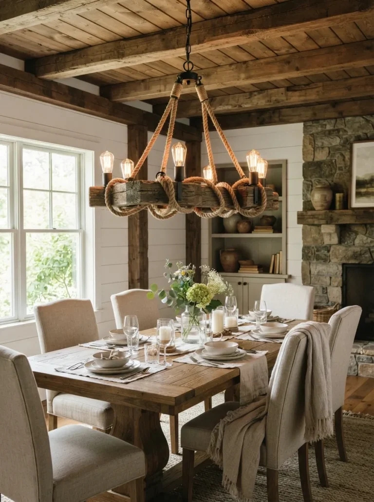 dining room chandelier farmhouse