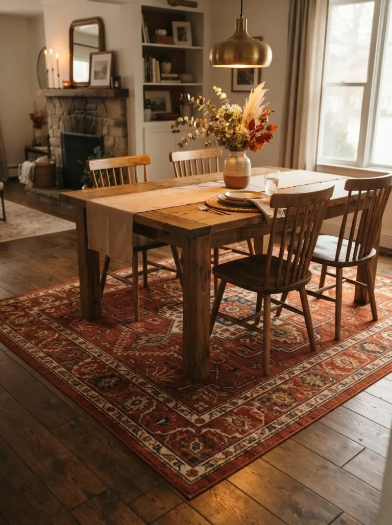 dining room rug ideas boho