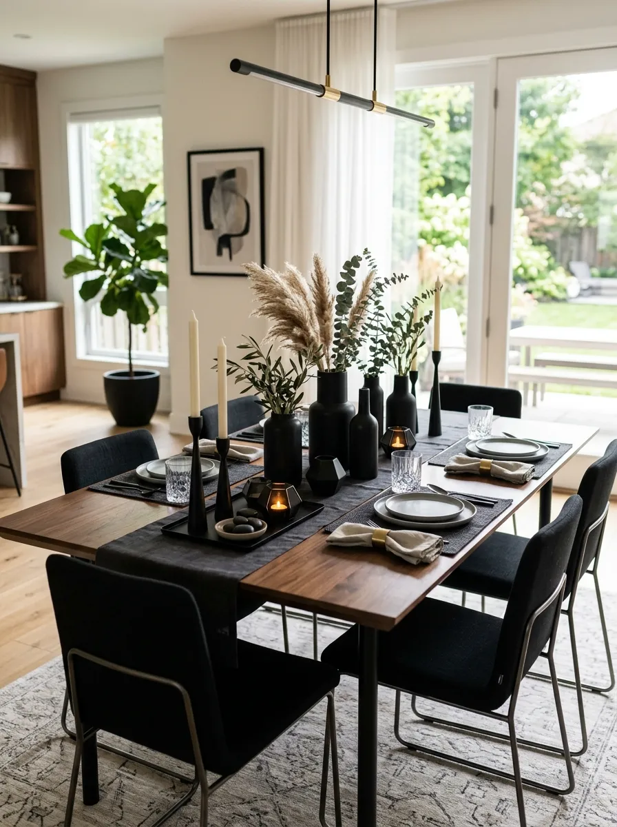 dining table centerpiece modern