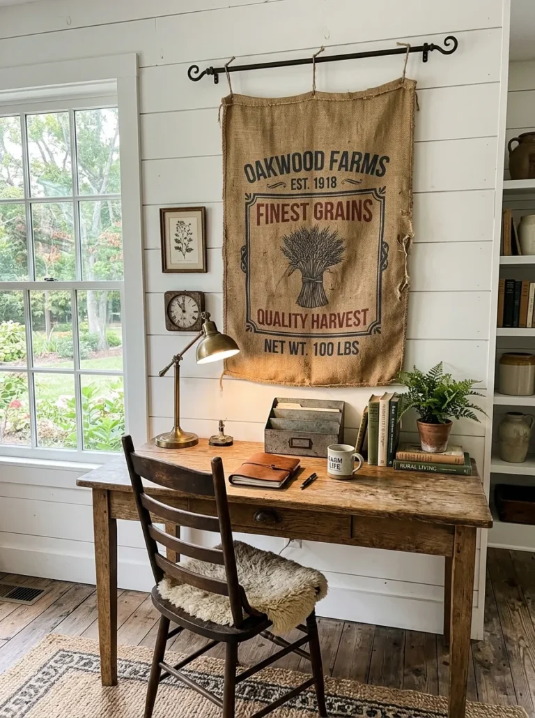 farmhouse office wall decor ideas
