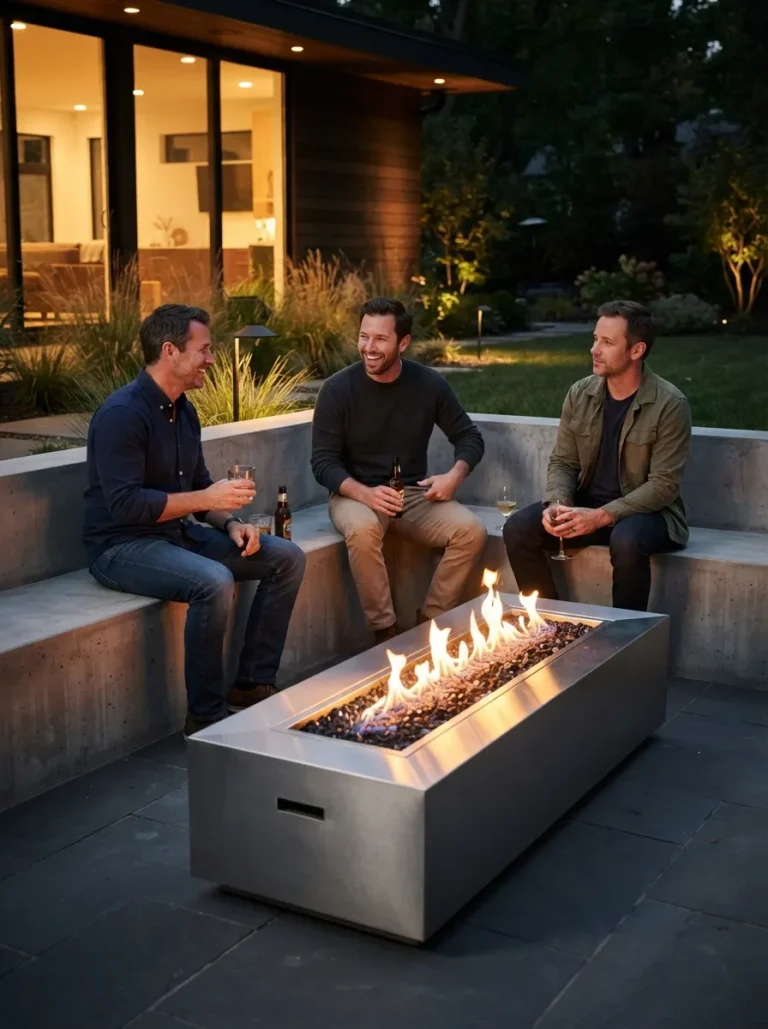 fire pit seating wall ideas