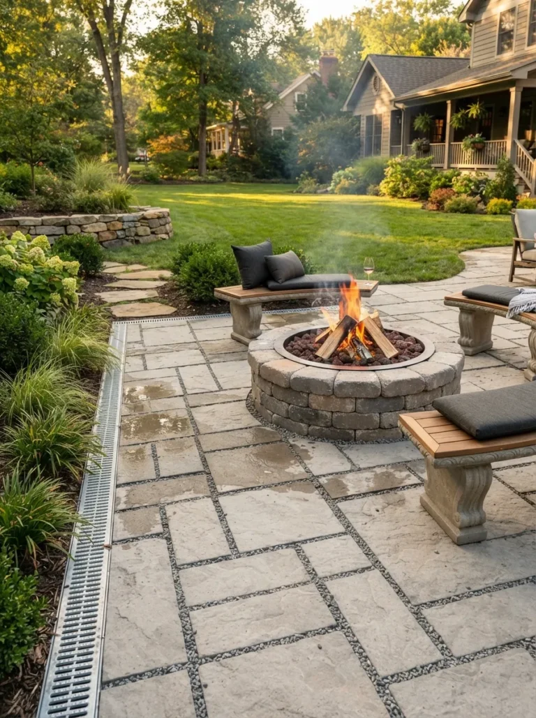 fire pit ideas with pavers