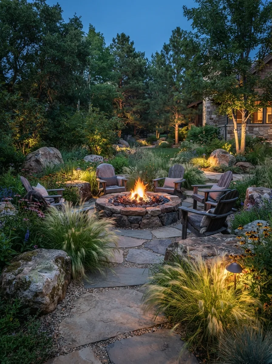 in ground fire pit ideas