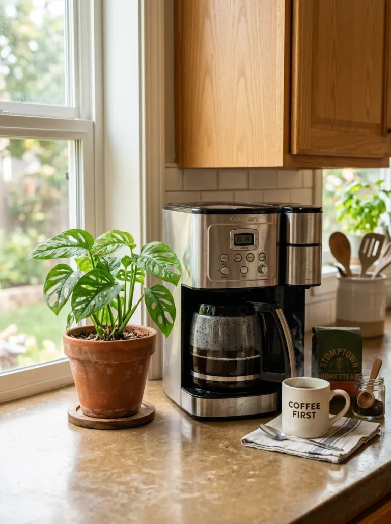 kitchen counter coffee station ideas