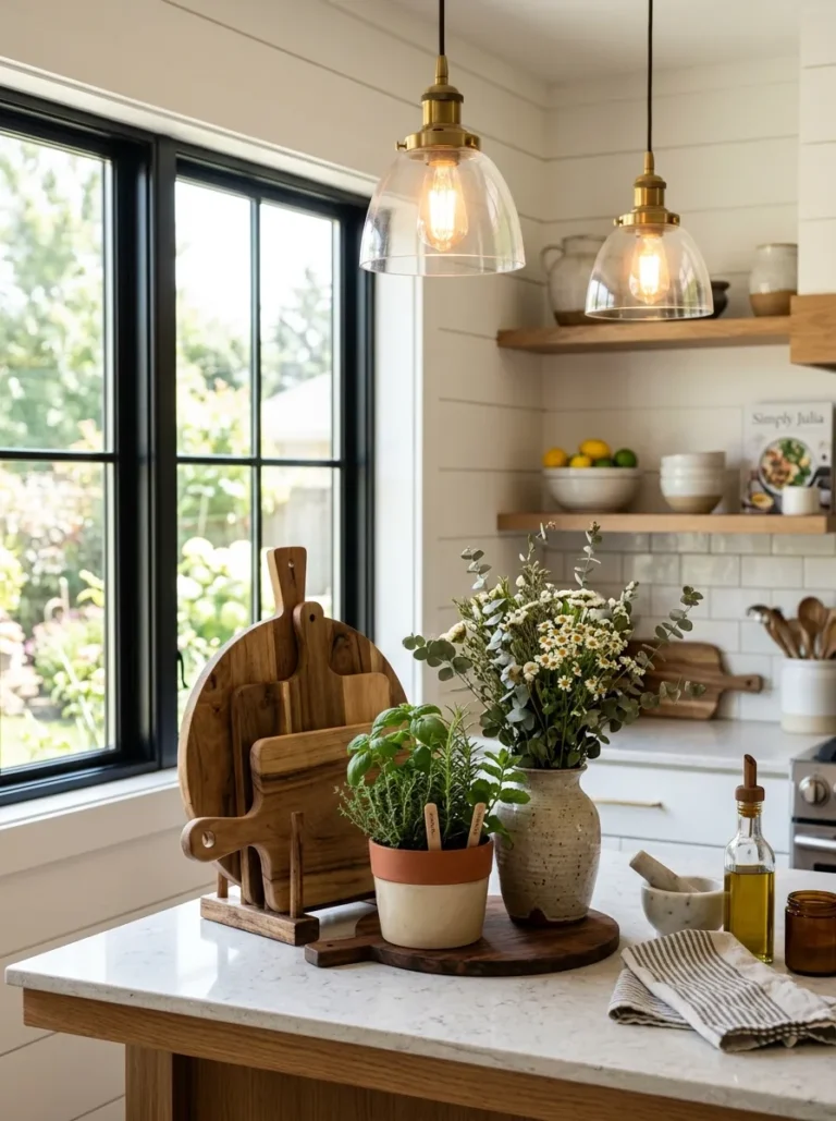 kitchen counter corner decor ideas