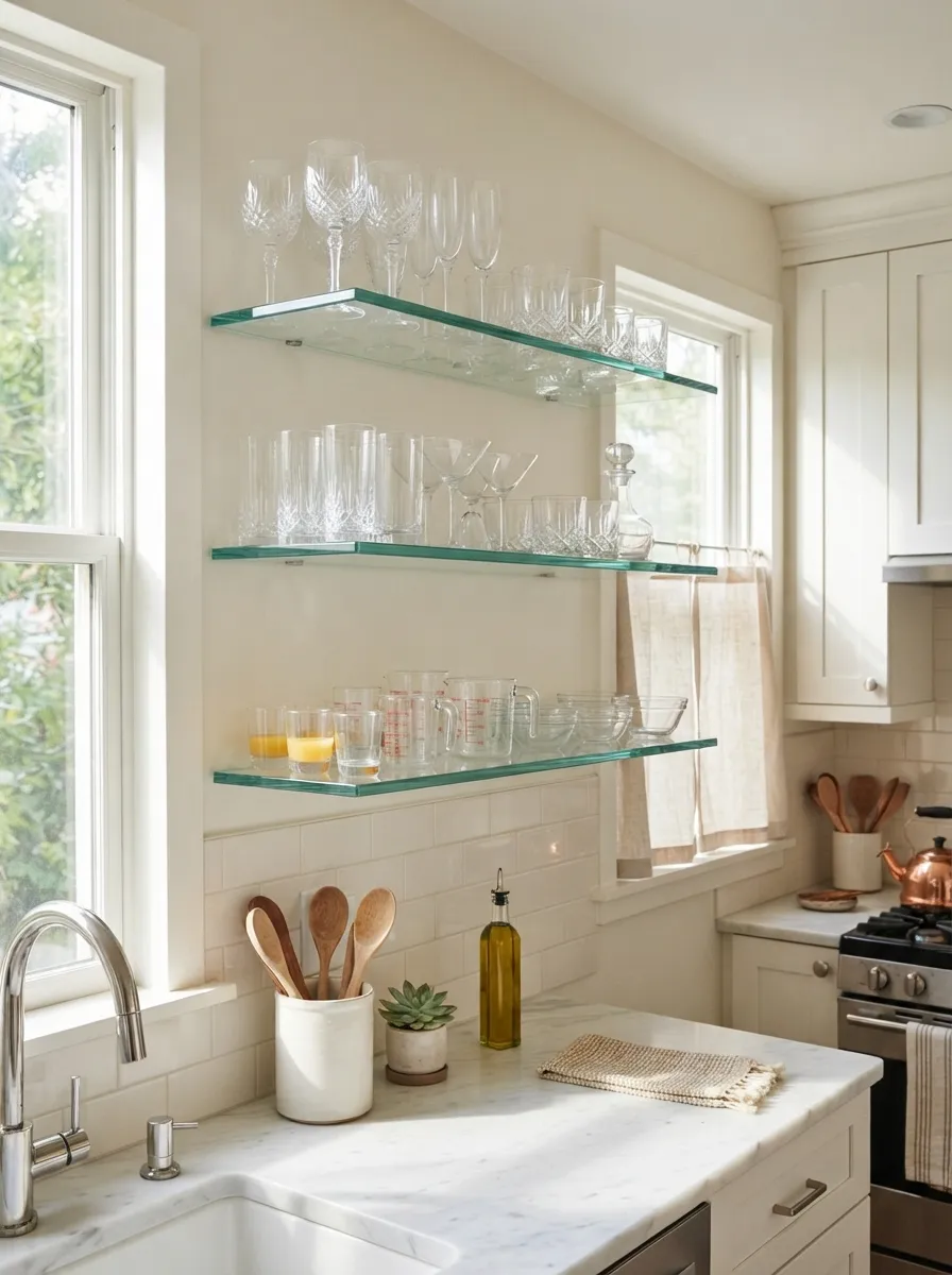 kitchen floating shelf ideas