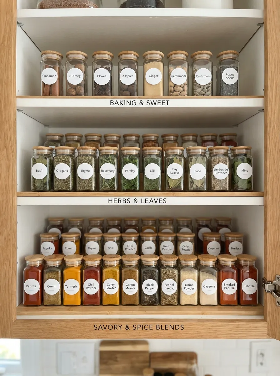 kitchen spice organization ideas
