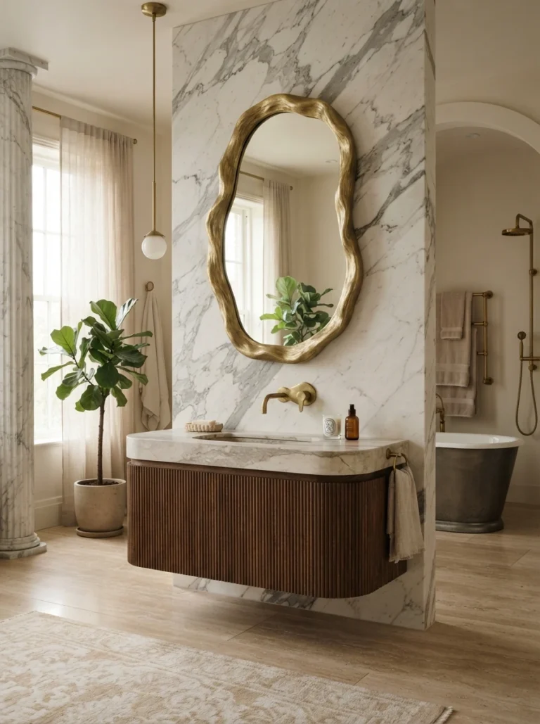large bathroom wall decor ideas