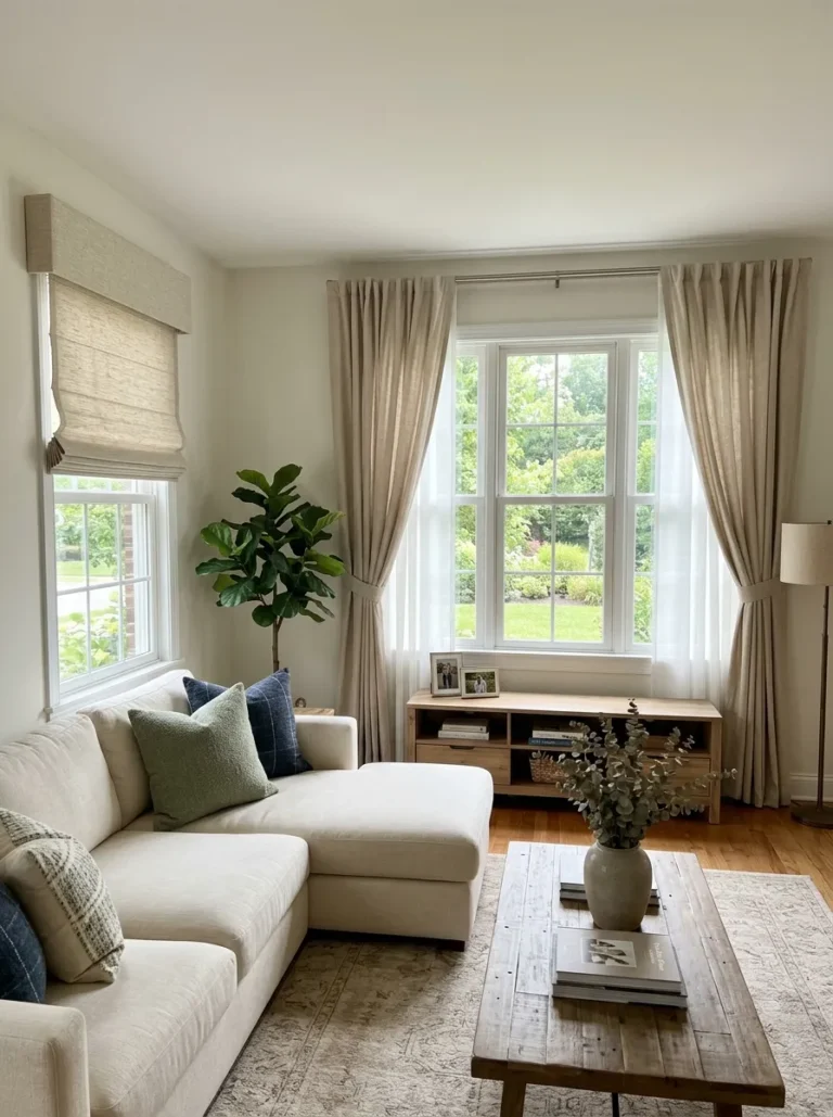 living room window treatment ideas