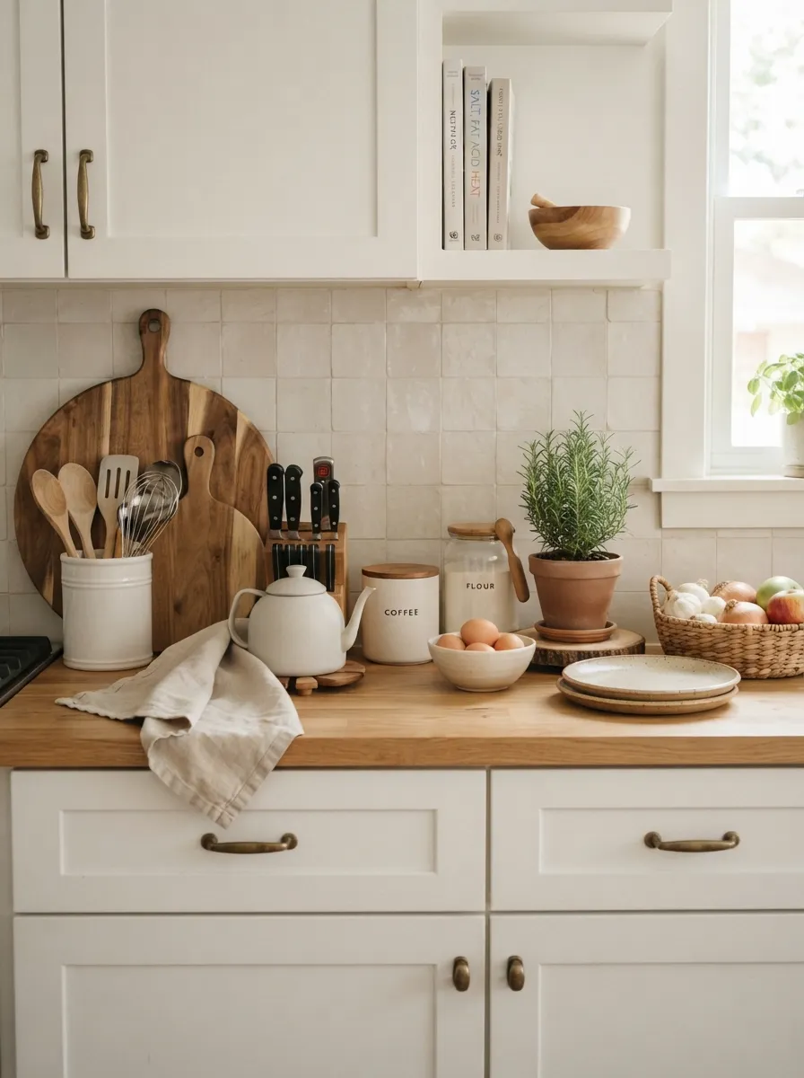 modern kitchen counter decor ideas