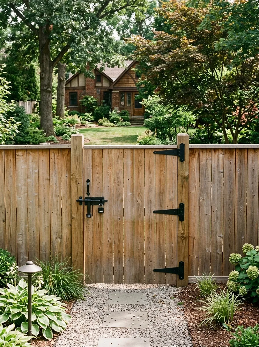 privacy fence gate ideas