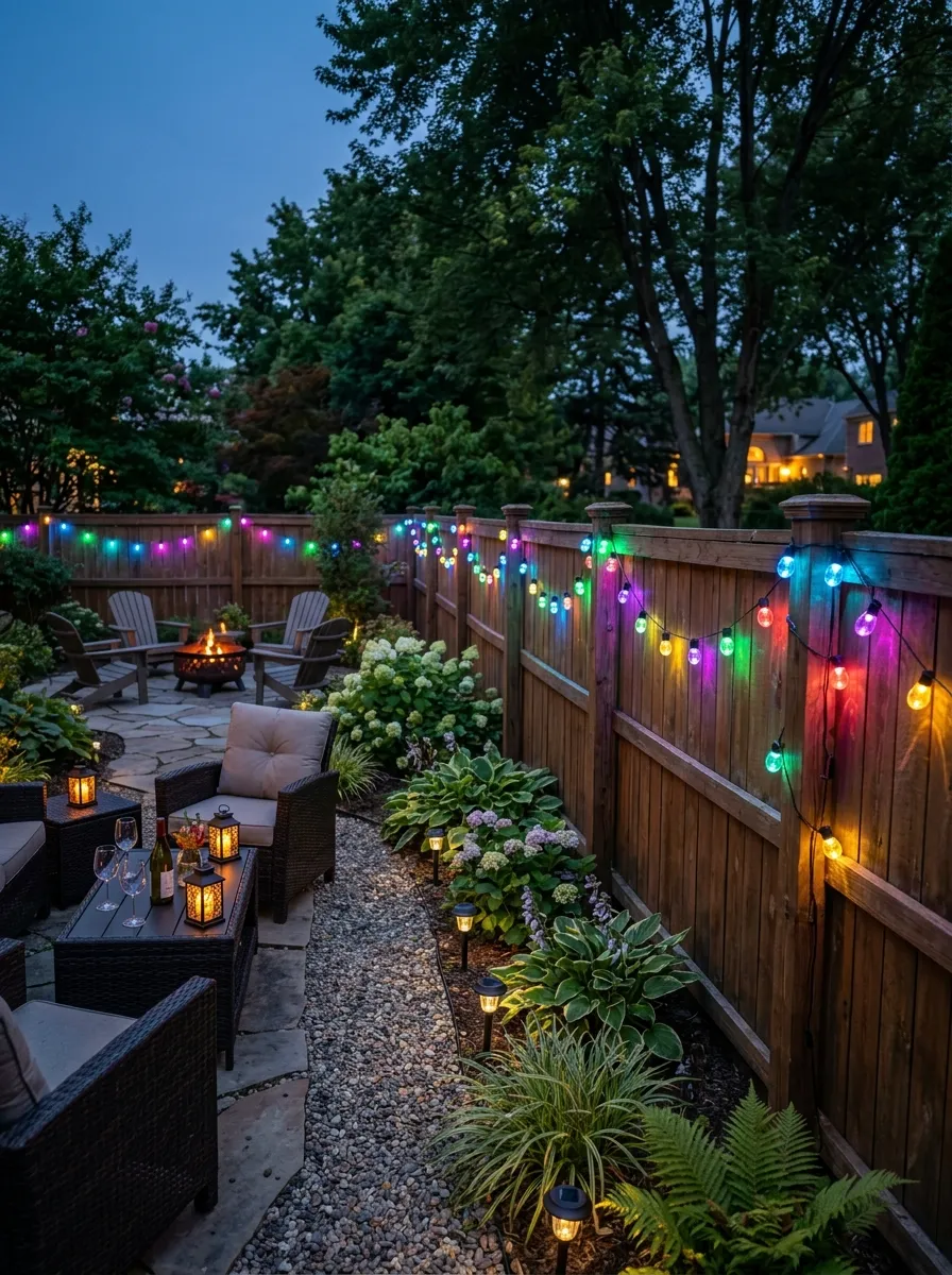 solar fence light ideas