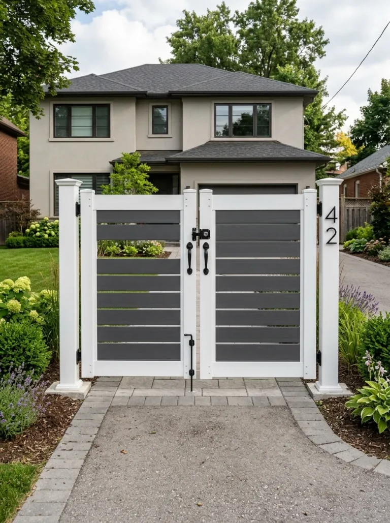 vinyl fence gate ideas