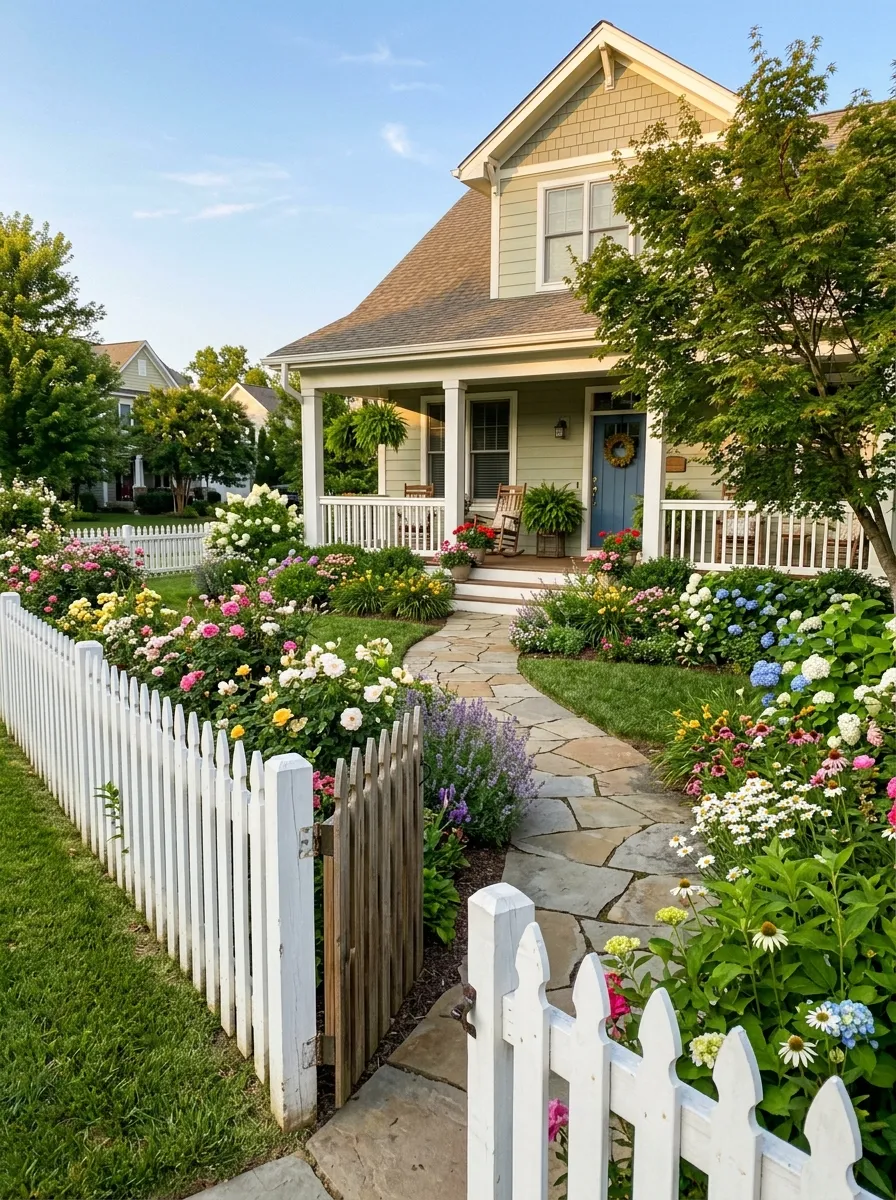 white picket fence ideas