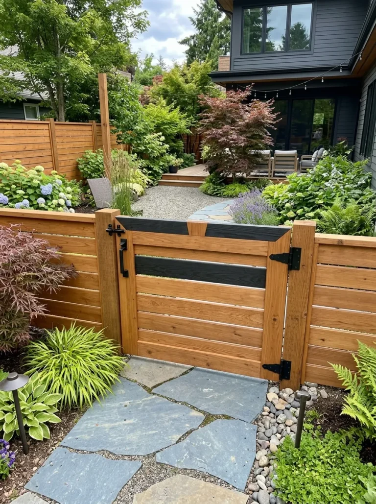 wood fence gate ideas
