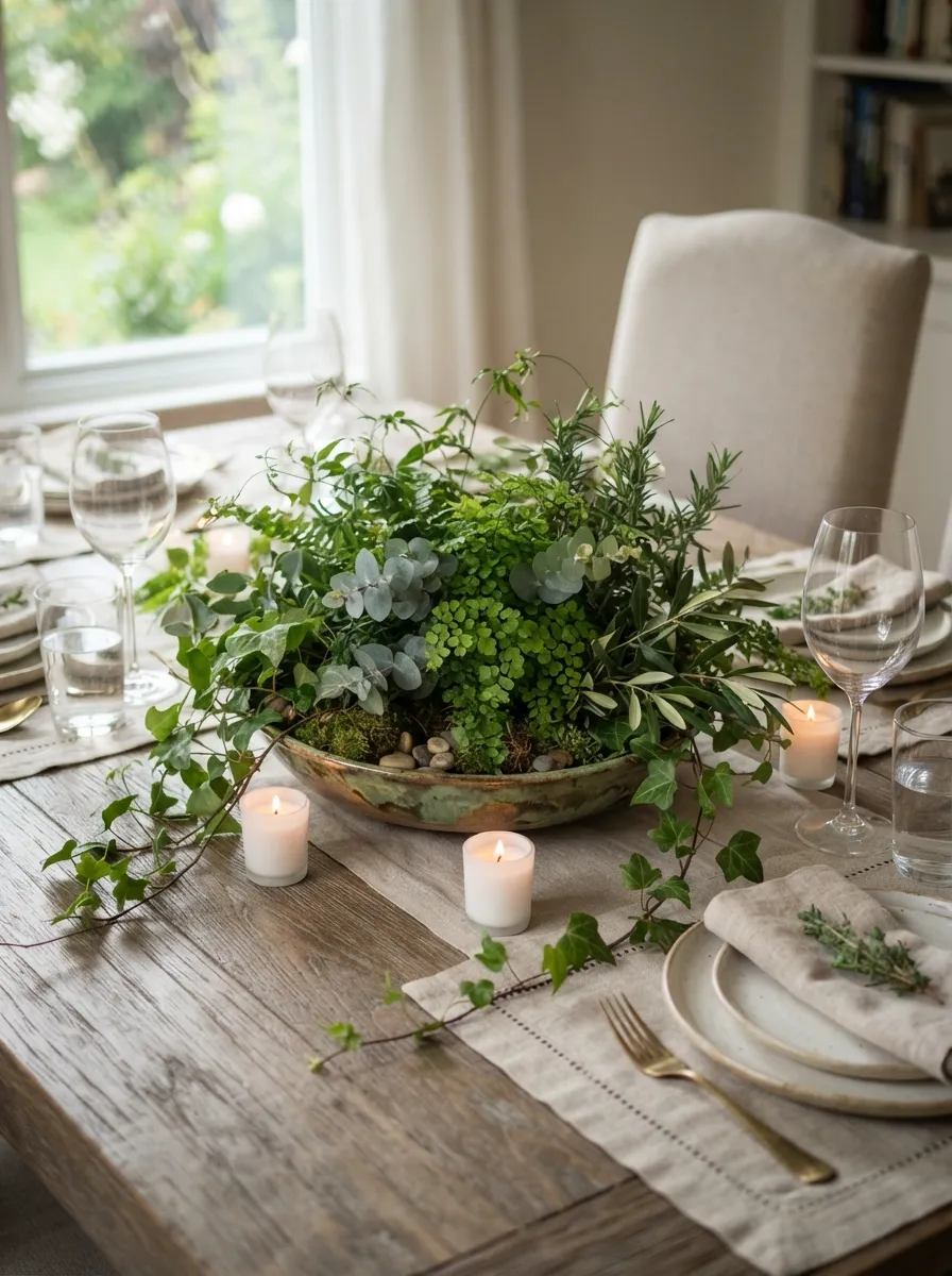 dining table centerpiece simple