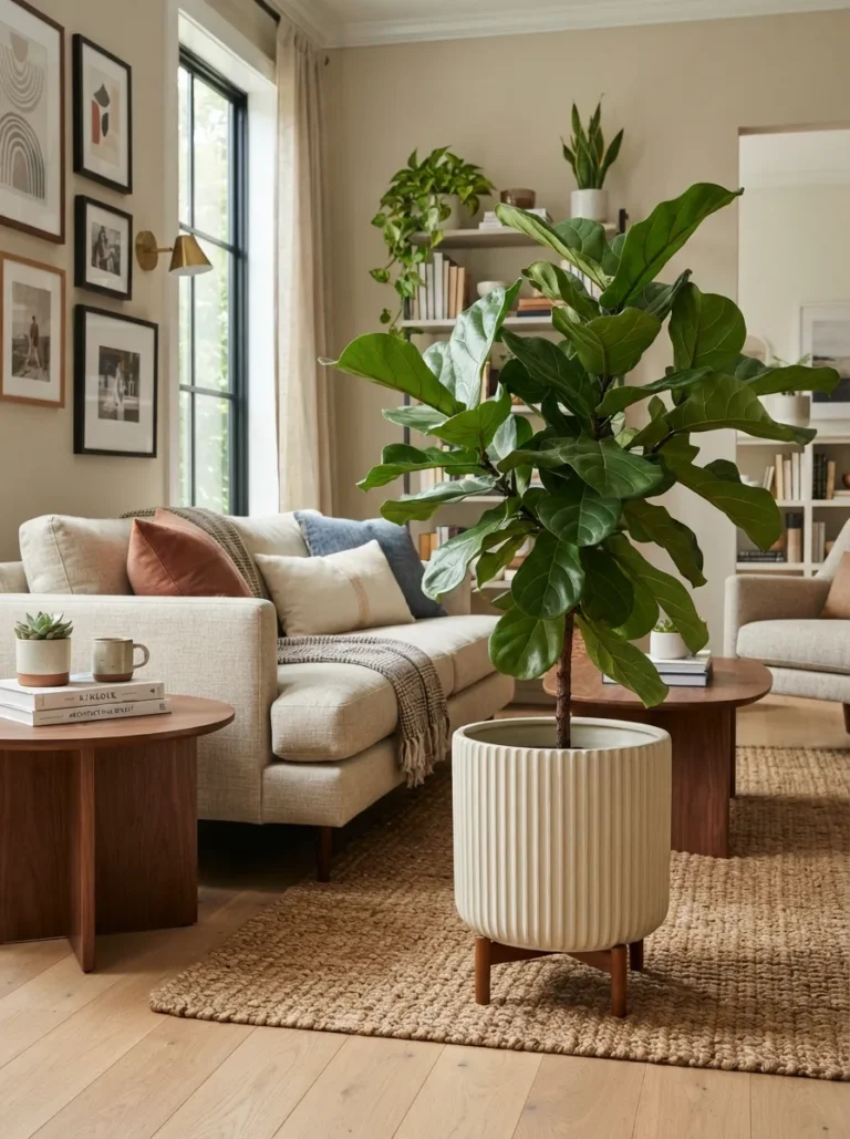 living room fiddle leaf fig ideas