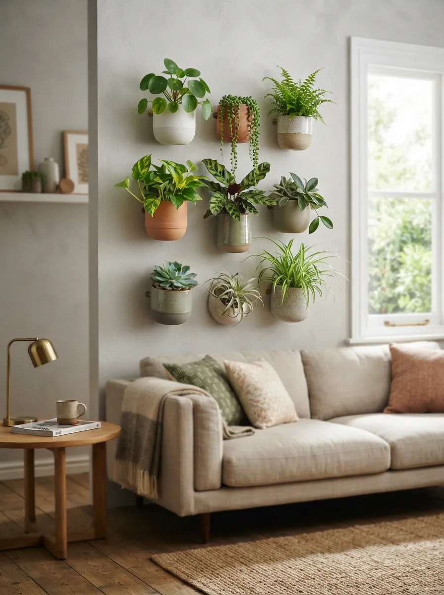 living room plant shelf ideas